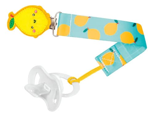 Prendedor De Chupeta Bico Animal Fun  Frutti Buba Limão 12051