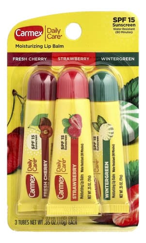 Carmex Bisnaga Pack 3 Un Fps 15 Sabores Hidratante Labial