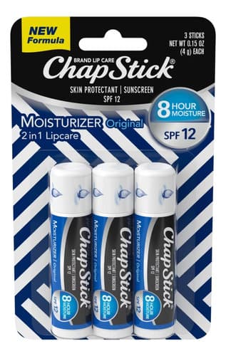 Hidratante Labial Chapstick Original Fps 12 Bastão Importado