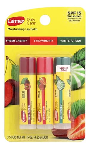 Carmex Lip Balm Sabores Fps 15 Hidratante Labial Importado